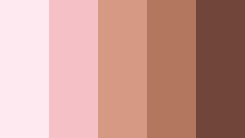 blush bronze whisper soft bronze color palette with hex codes