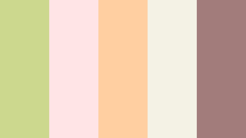 blush citrus bouquet dusty lime color palette with hex codes