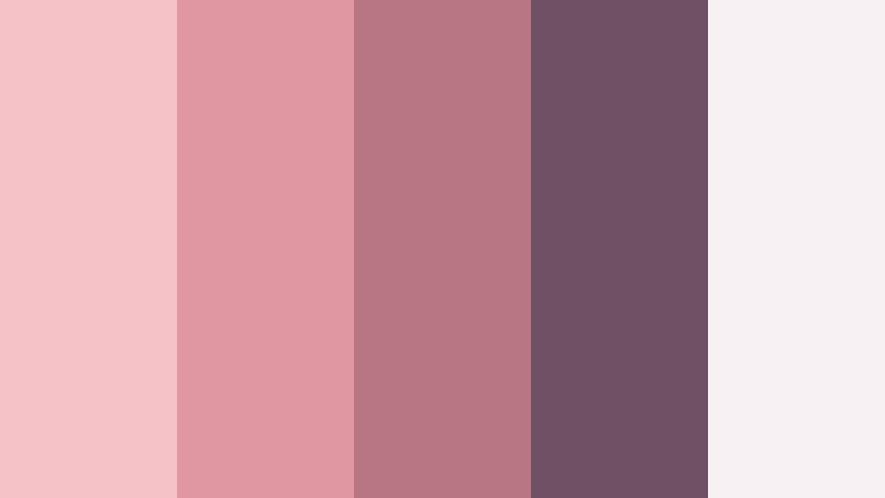 blush city sundown warm blush color palette with hex codes