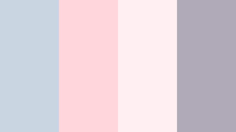 blush cloud romance powder blue gray color palette with hex codes