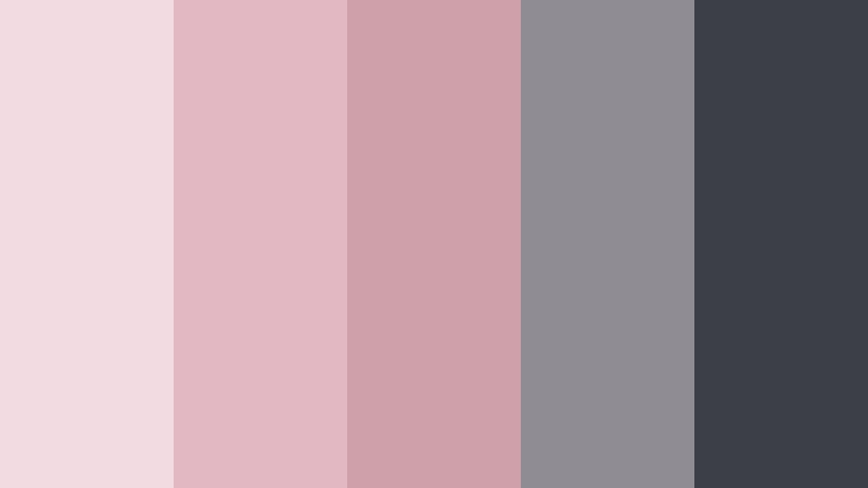 blush concrete minimal dusty pink color palette with hex codes