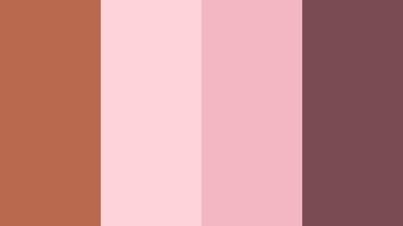 blush copper whisper copper glow color palette with hex codes