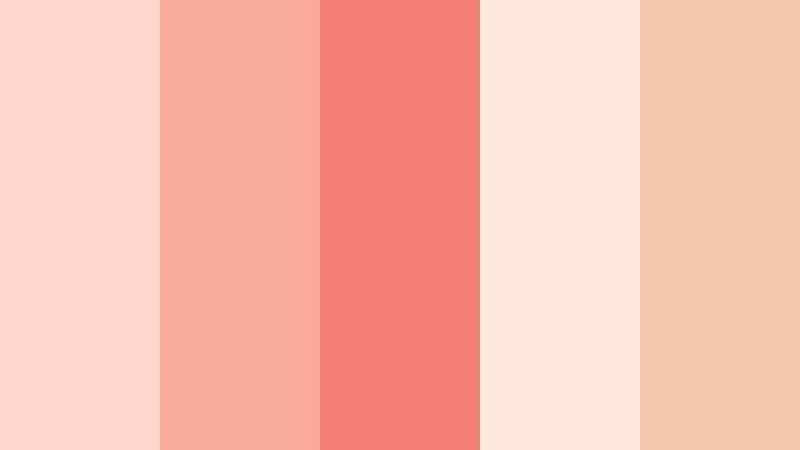 blush coral daydream vintage coral color palette with hex codes
