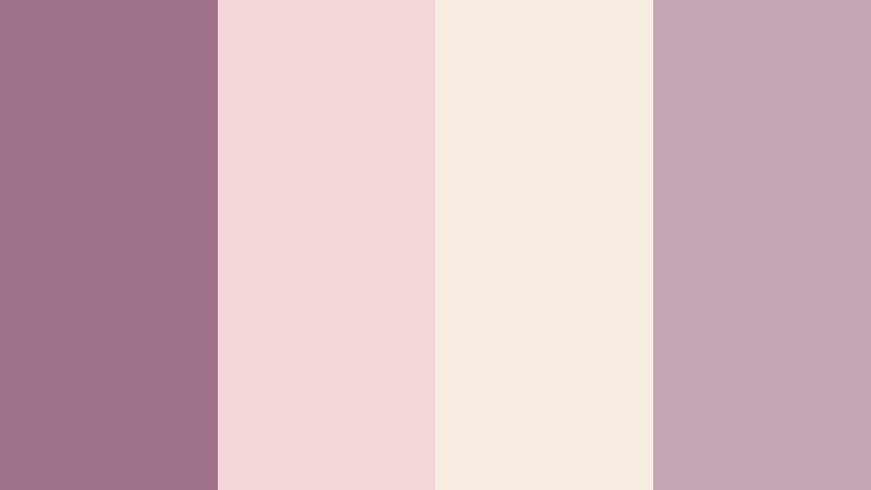 blush evening whisper muted plum color palette with hex codes