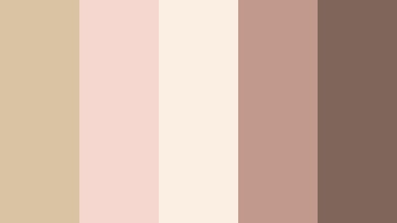 blush fawn morning glow soft fawn color palette with hex codes