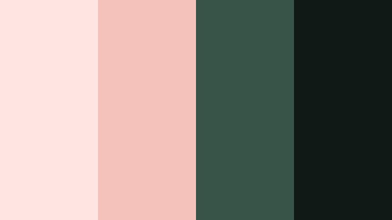 blush forest reverie misty rose color palette with hex codes