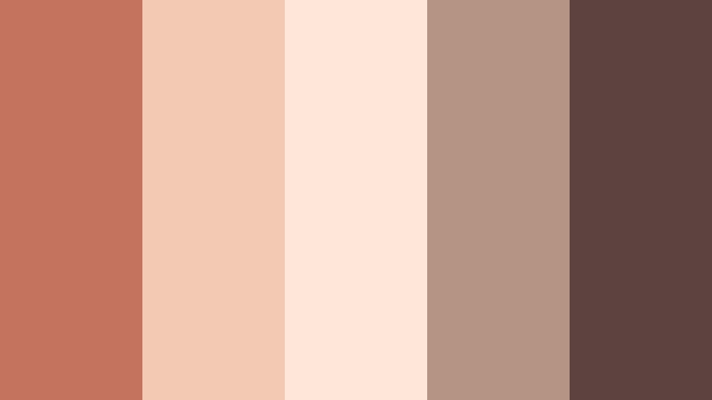 blush hearth glow muted terracotta color palette with hex codes