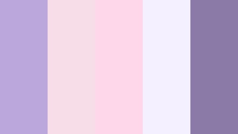 blush lavender daydream muted lavender color palette with hex codes