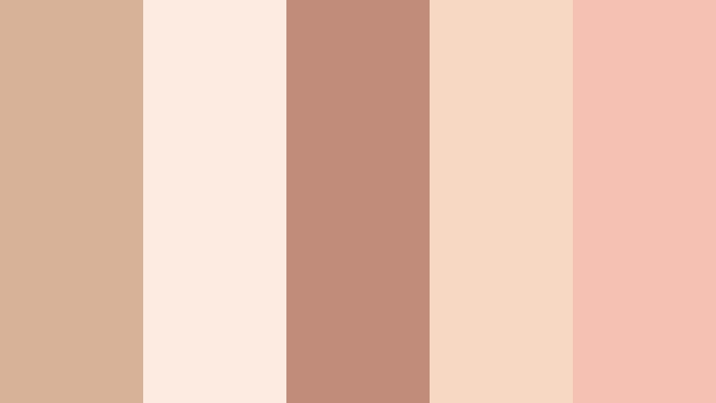 blush linen morning toasted beige color palette with hex codes