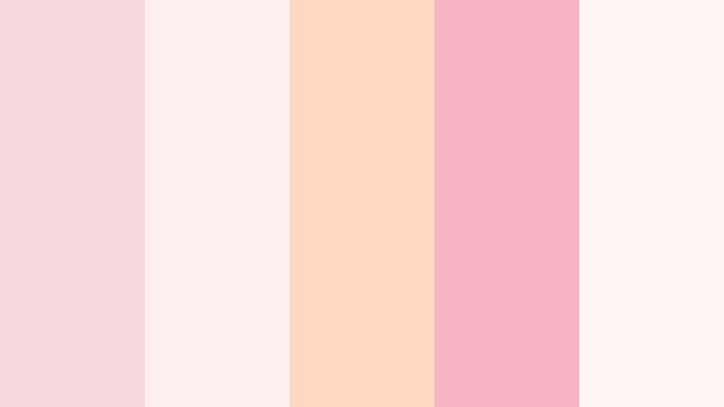 blush morning glow rose quartz color palette with hex codes