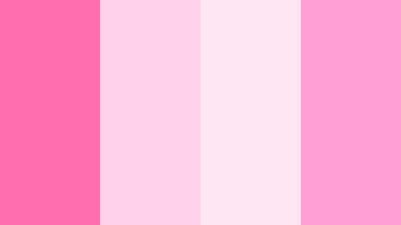 blush neon daydream glow pink color palette with hex codes