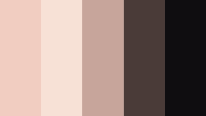 blush noir evening champagne blush color palette with hex codes
