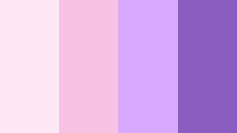 blush orchid whispers nebula purple color palette with hex codes