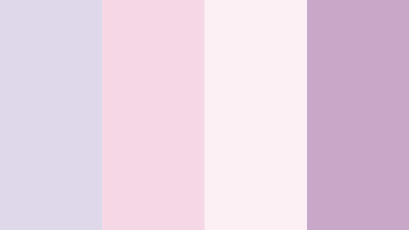 blush petal haze pale lilac gray color palette with hex codes
