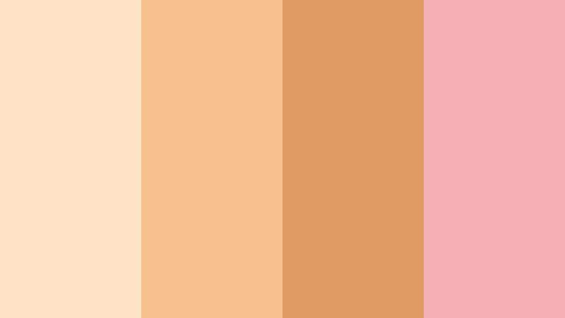 blush petal topaz golden topaz color palette with hex codes