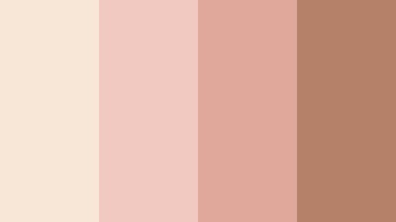 blush sand whisper warm beige color palette with hex codes
