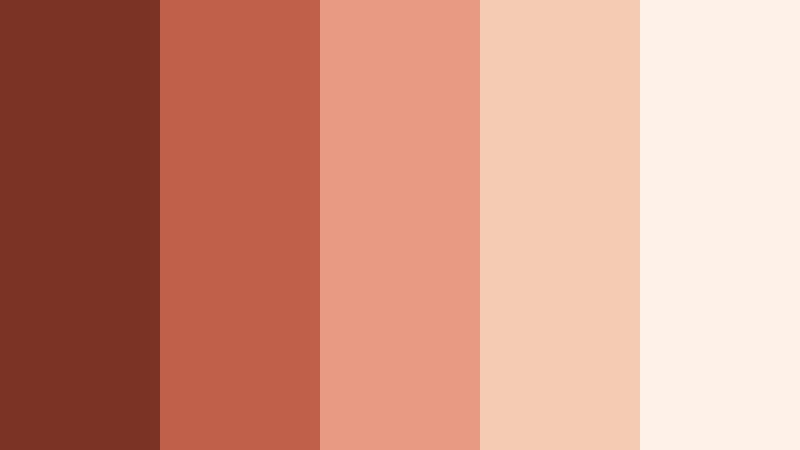 blush sienna keepsake burnt sienna red color palette with hex codes