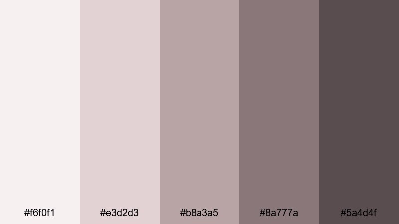 blush smoke harmony gray color palette with hex codes