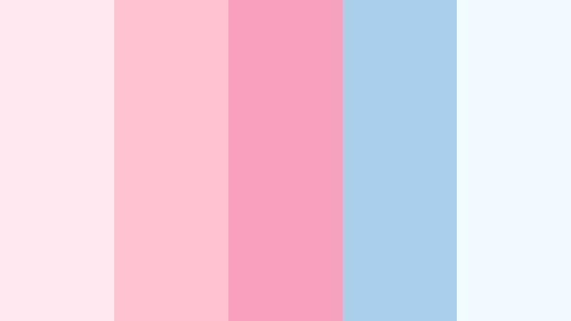 blush sorbet skies warm blush color palette with hex codes