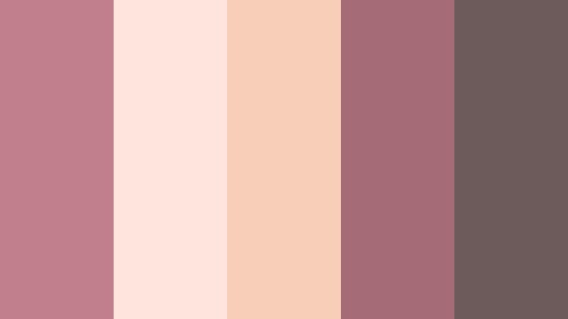 blush tea garden antique rose color palette with hex codes