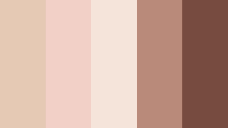 blush terrace evening pale clay color palette with hex codes