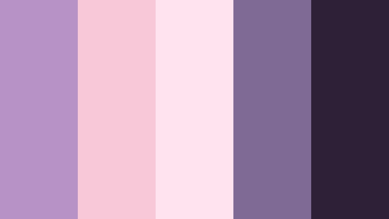 blush twilight serenade faded violet color palette with hex codes