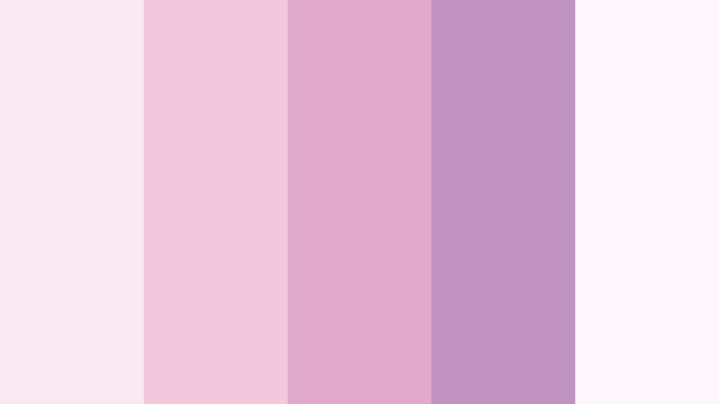 blush veil daydream blush lavender color palette with hex codes
