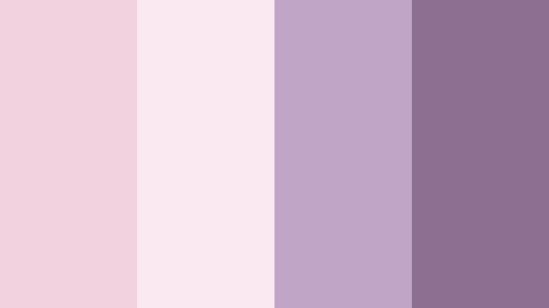 blush veil evening orchid smoke color palette with hex codes