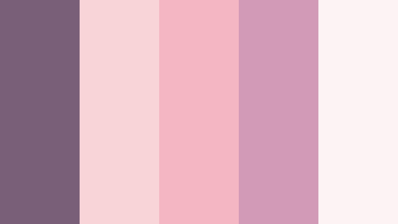blush velvet evening shadow mauve color palette with hex codes