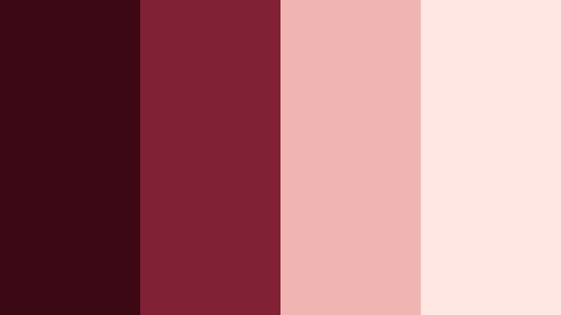 blush velvet letters midnight maroon color palette with hex codes