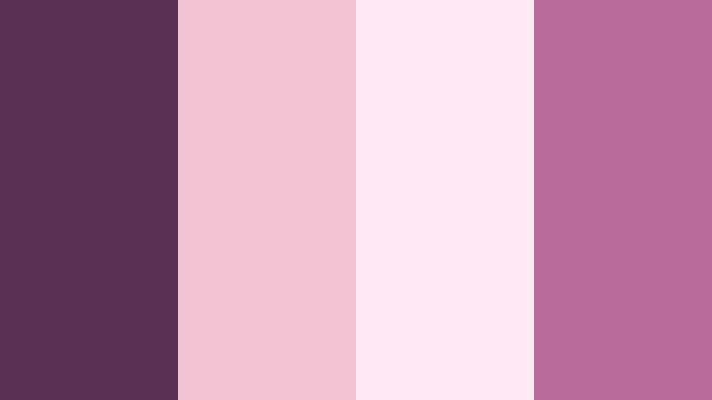 blush velvet plum plum shadow color palette with hex codes