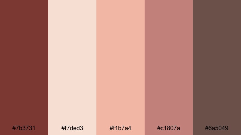 blush vineyard vows tuscan red color palette with hex codes