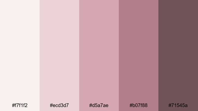 blush wool throw scandinavian color palette with hex codes