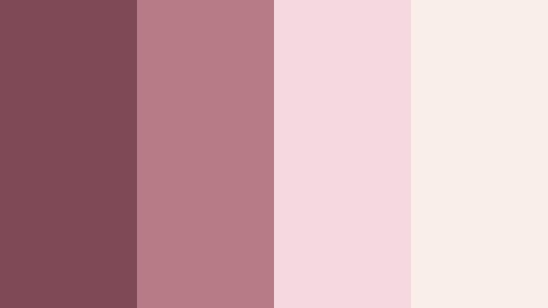 blushed evening roses dusty maroon color palette with hex codes