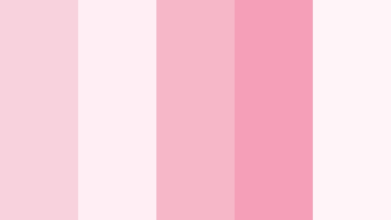 blushing morning haze feather pink color palette with hex codes