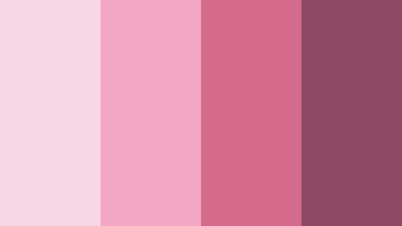blushing nebula glow cosmic rose color palette with hex codes
