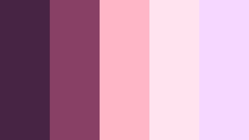 blushing twilight veil twilight plum color palette with hex codes