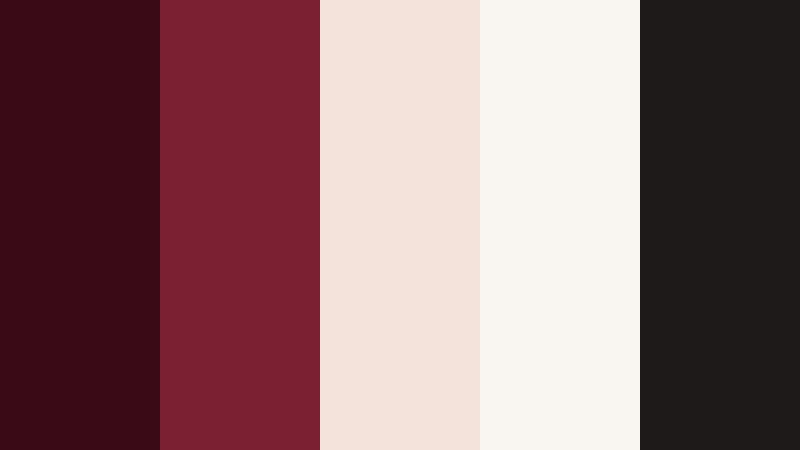 bordeaux minimal luxe deep wine red color palette with hex codes