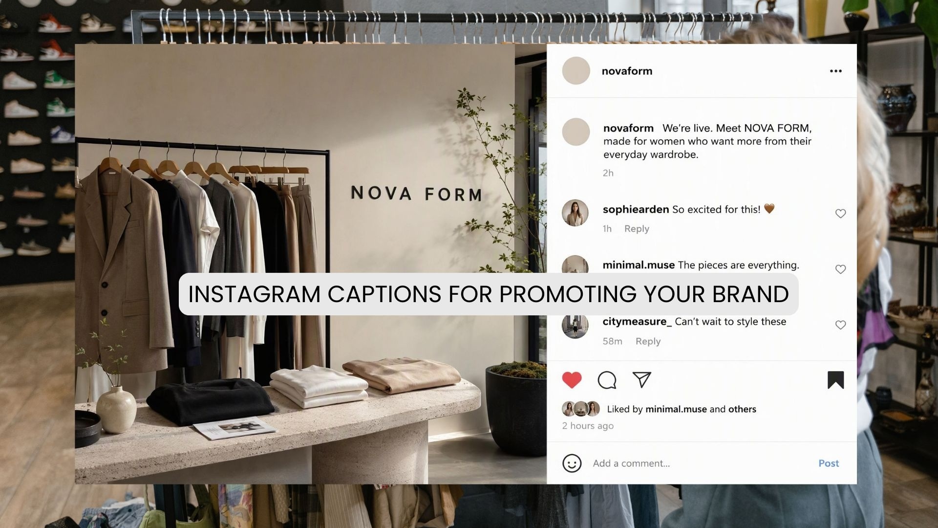 captions for promoting new brand launch