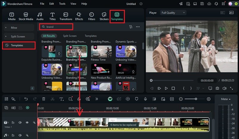 choose a video template