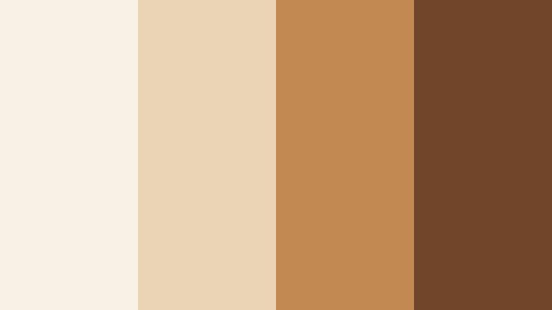 brandable brew basics brown and cream cafe color color palette with hex codes