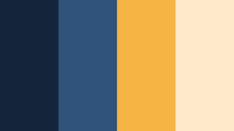 breakfast buffet sunlight navy blue and gold hotel color color palette with hex codes