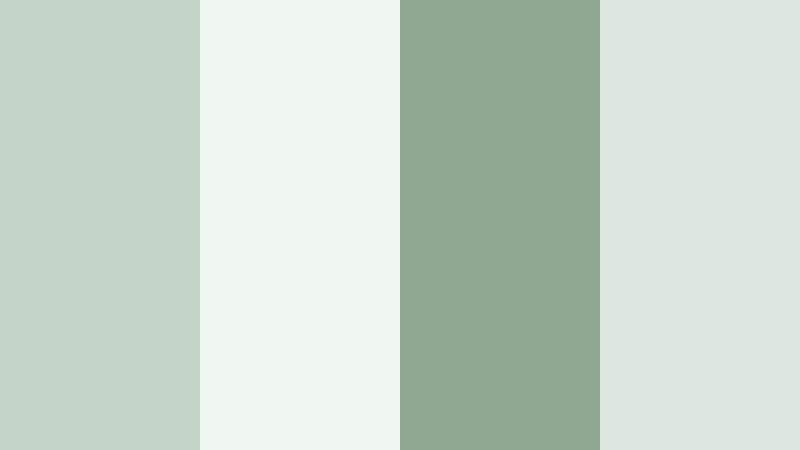 breeze through branches eucalyptus mist color palette with hex codes