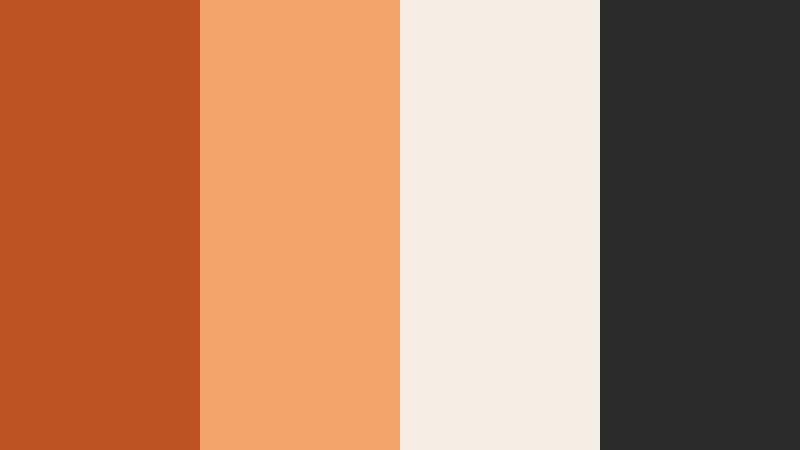 brick and bone minimal brick orange color palette with hex codes