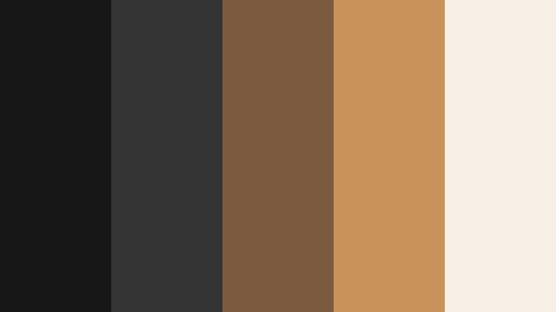 bronze minimal title card cinematic bronze color palette with hex codes