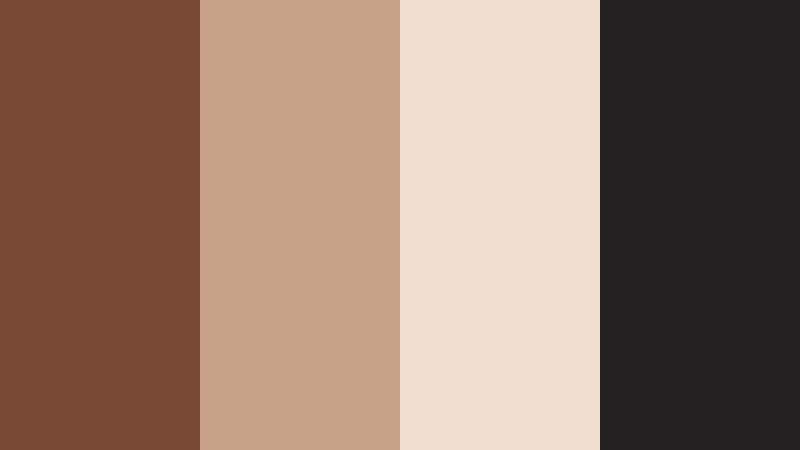 brownstone city walk retro sienna color palette with hex codes