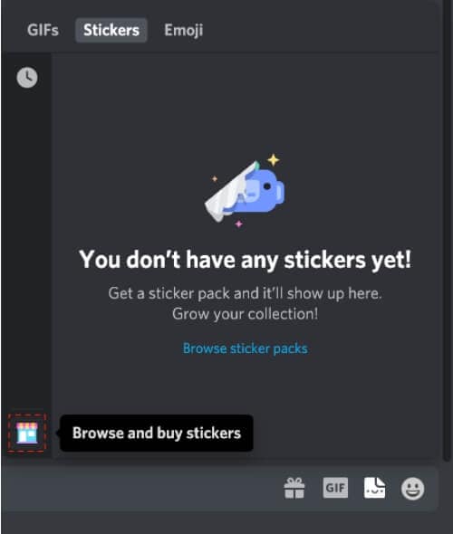 Navegador de Stickers Discord