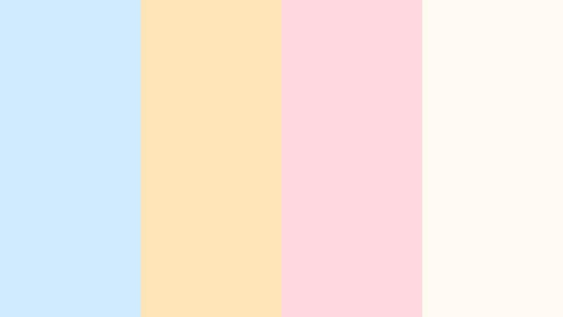 bubble tea afternoon cloud blue color palette with hex codes