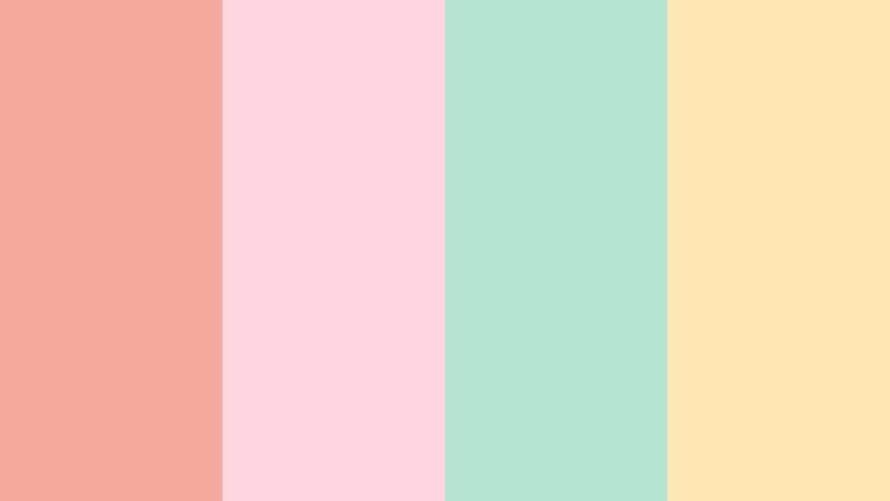bubble tea coral mix vintage coral pink color palette with hex codes
