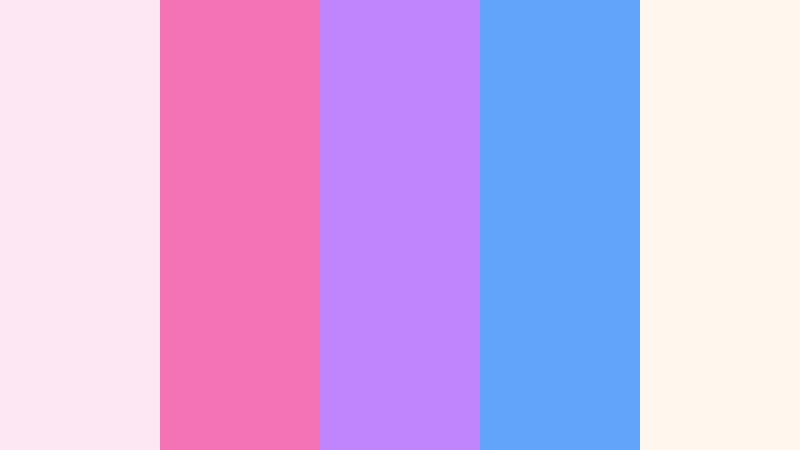 bubblegum chorus music video color color palette with hex codes